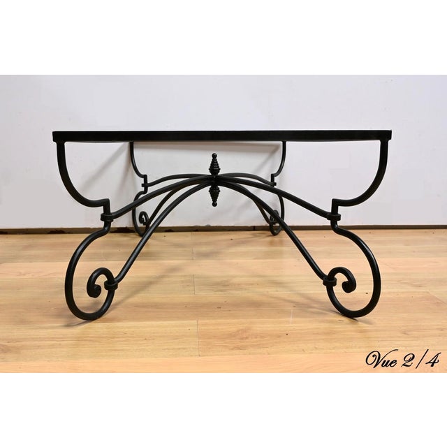 Art Nouveau Wrought Iron Coffee Table, 1940s For Sale - Image 16 of 18
