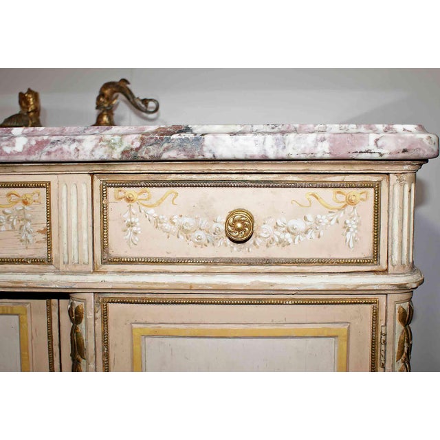 Console Sink Antique Louis XVI Style For Sale In New York - Image 6 of 8
