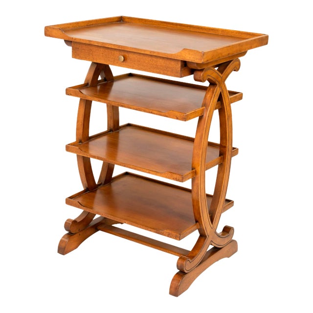Small-Scale French Fruitwood Four-Tier Étagère Circa 1880 For Sale