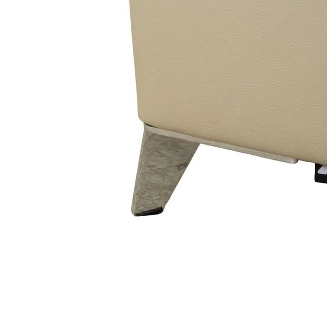 Satelite 3-Seater Sofa in Cream Leather from Roche Bobois For Sale - Image 11 of 18