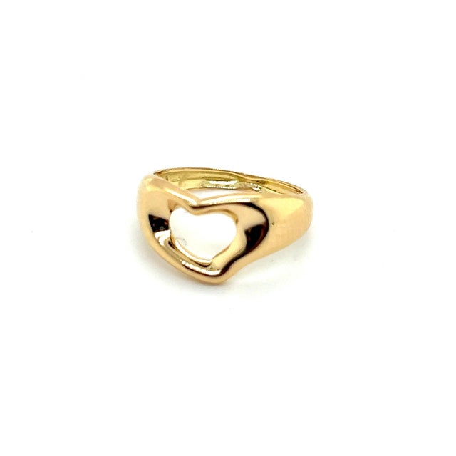 1990s 1990s Tiffany & Co Estate Ring Size 4.25 18k Y Gold, Size 4.25 For Sale - Image 5 of 10