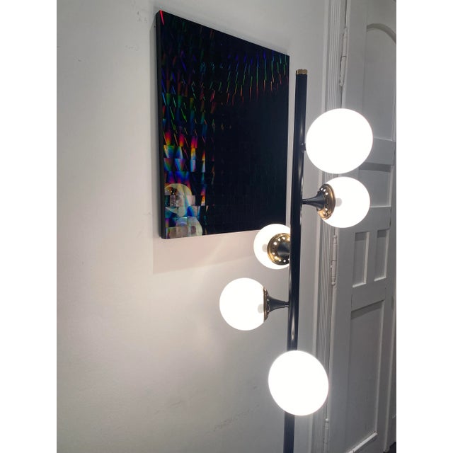 Black Floor Lamp from Stilnovo, Italy, 1950s For Sale - Image 8 of 16