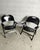 Mid-Century Modern Ginevra Folding Armchairs in Wood attributed to Achille and Pg. Castiglioni for BBB Bonacina, 1970s, Set of 2 For Sale - Image 3 of 10