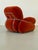 Instantly recognizable by its sculptural chrome frame, this 'Okay' series armchair wraps you in plush rose-toned mohair...