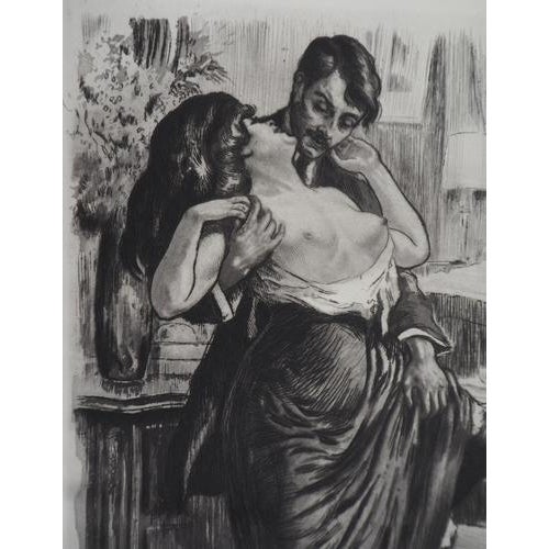 Alméry Lobel-Riche, The Embrace, Etching For Sale - Image 3 of 8