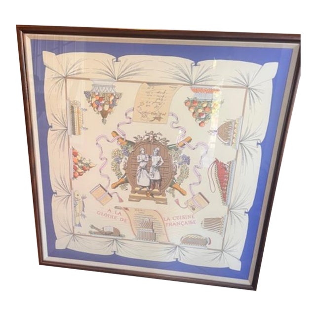 Hermes a La Gloire De La Cuisine Francaise Scarf For Sale