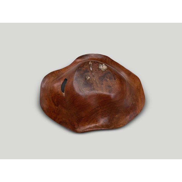 Andrianna Shamaris Sculptural Rare Ancient Teak Wood Bowl For Sale - Image 12 of 18