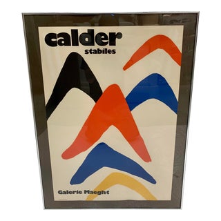1970s Galerie Maeght Alexander Calder Stabiles Lithograph For Sale