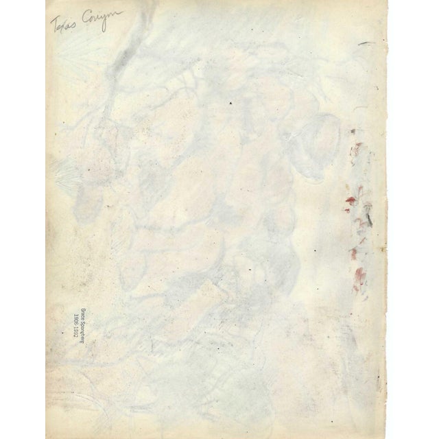 Grace Spongberg (American, 1906-1992) "Texas Canyon" oil pastel on paper, titled and estate stamp on reverse. Grace...