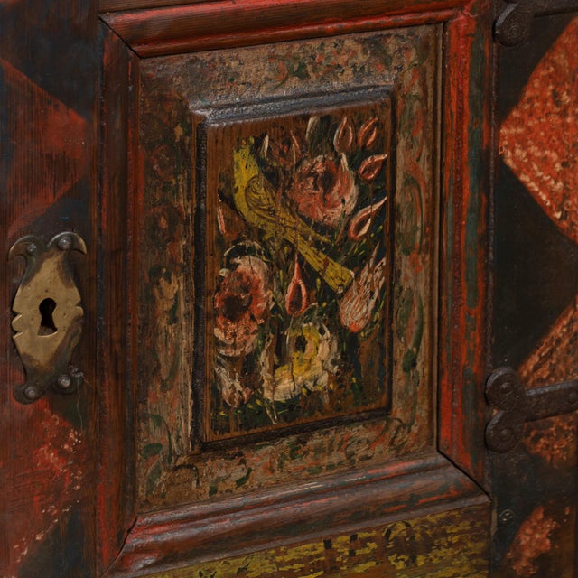 19th Century 19th Century Original Painted Swedish Console Dated 1849 For Sale - Image 5 of 12