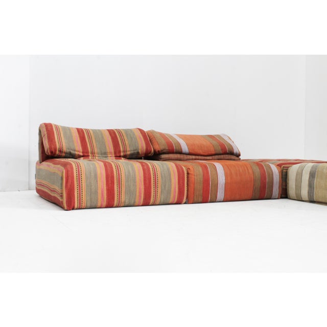 Textile Vintage Voyage Immobile Modular Lounge Sofa from Roche Bobois, 1990s, Set of 4 For Sale - Image 7 of 14