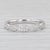 0.24ctw Woven Diamond Stackable Ring 18k White Gold Wedding Band Size 5 Bridal For Sale In Greensboro - Image 6 of 9