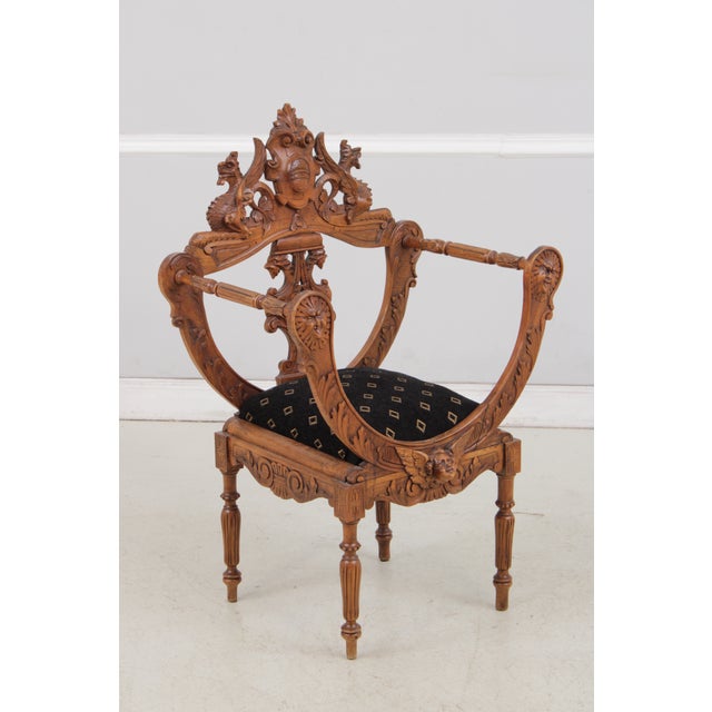 Age: C.1880s Details: Ornate Carvings Newly Upholstered Seats Possibly French Or Belgium Made Condition: Some Minor Nicks,...