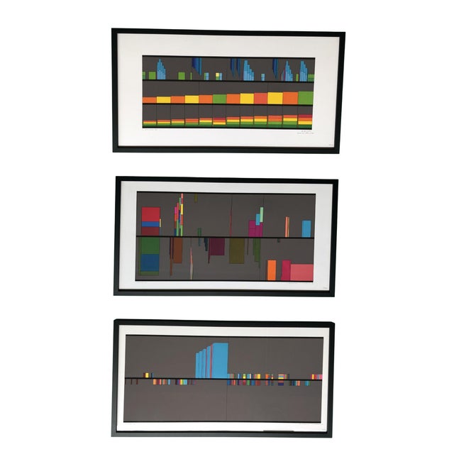 Luigi Veronese, Chromatic Visualizations, 1974-75-76, Silkscreens, Set of 3 For Sale - Image 16 of 16