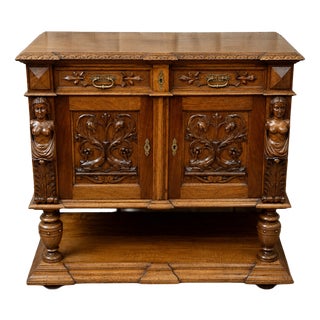 19th Century Ceremonial Cabinet with White Marble For Sale