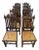 Antique Victorian Carved Oak Dining Chairs, 1860, Set of 8 For Sale