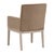 Transitional Essentials for Living Drake Cotton Brown Armchair For Sale - Image 3 of 8
