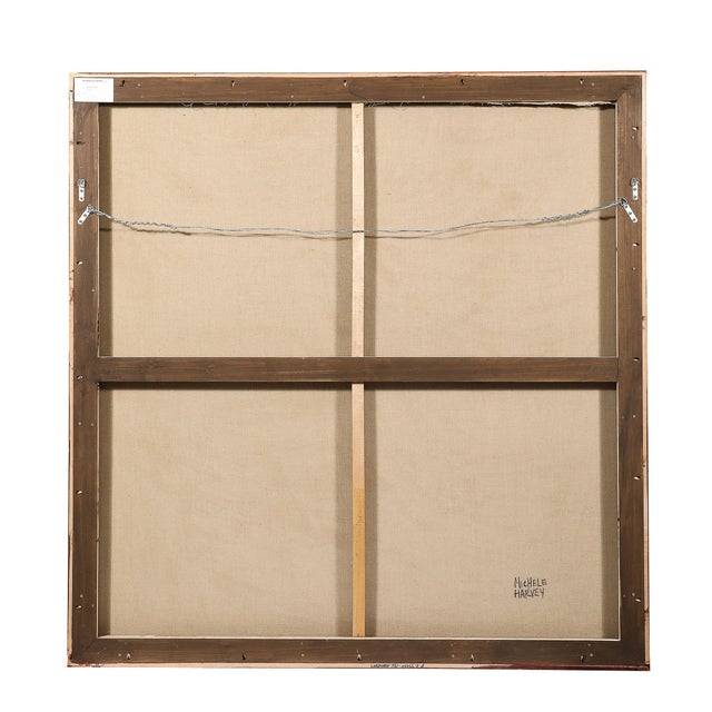 Modernist Oil on Linen Painting Entitled "Dancers" by Michele Harvey For Sale - Image 18 of 18