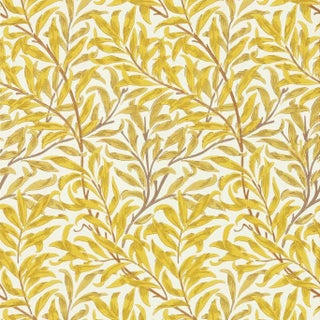 Morris & Co Willow Bough Wallpaper in Summer Yellow - a Sample For Sale