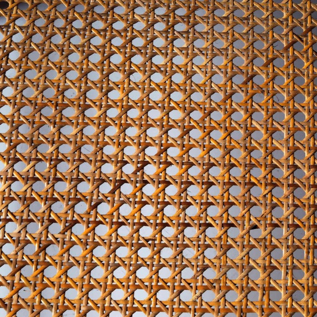 Boho Chic Vintage Chaise Lounge Chair - Hand Caned For Sale - Image 3 of 11