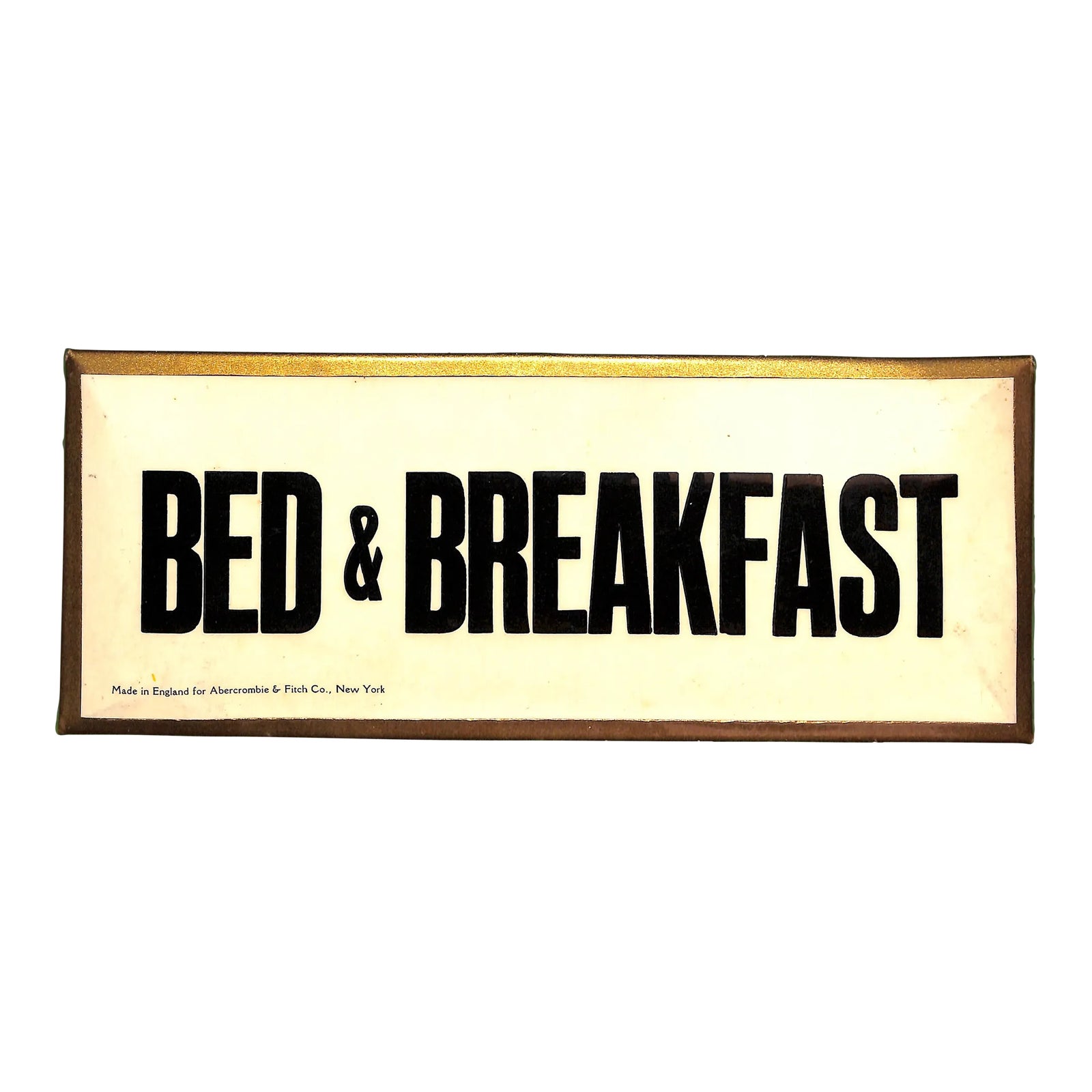 Early 20th Century Abercrombie & Fitch Bed & Breakfast Sign Made in ...