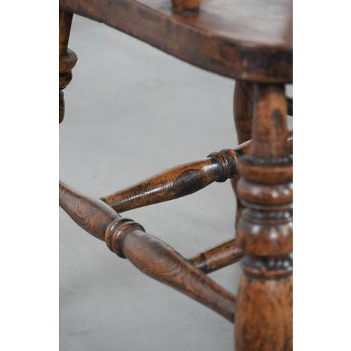 Set of 2 Antique English Captain Chairs/ Side Chairs/ Office Chairs from the Early 19th Century, Set of x For Sale - Image 14 of 16