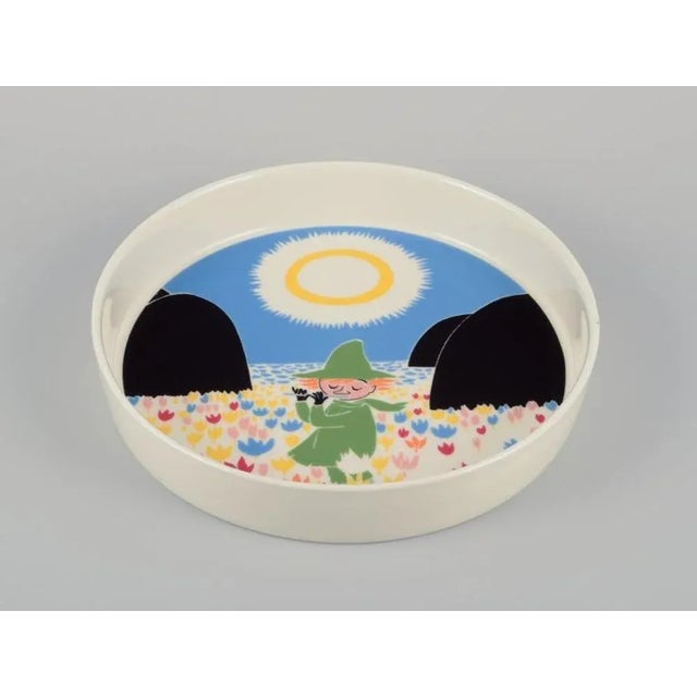 Ceramic Large Porcelain Tray with Illustrations from the Moomins, Arabia, Finland For Sale - Image 7 of 7