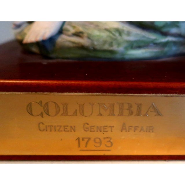 Cream Cybis "Columbia - Citizen Genet Affair" - Ltd. Edition - Large, Beautiful and Very Impressive. For Sale - Image 8 of 14