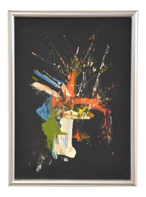 Rita Frost Abstract Oil on Canvas Painting
