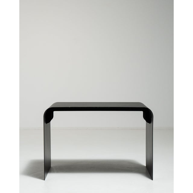 Early 21st Century Poland Black Wood Side Table For Sale - Image 14 of 15