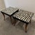 Italian Zebra Inlaid Tessellated Stone Tables with Refined Curv, Set of 2 For Sale - Image 9 of 16