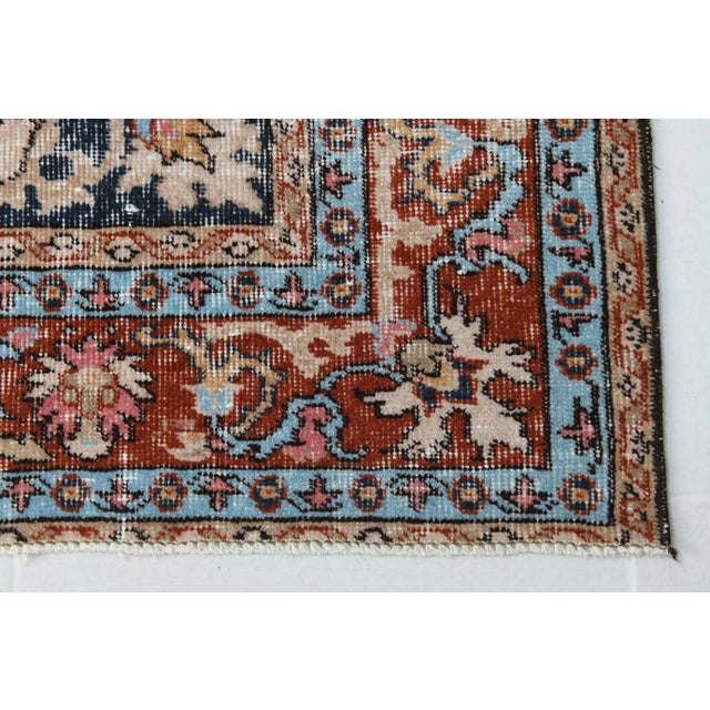 Vintage Turkish Handmade Wool Rug, 1970s For Sale - Image 11 of 16