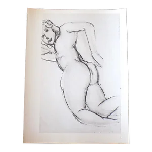 Vintage Henri Matisse Mid 20th Century Female Nude Lithograph