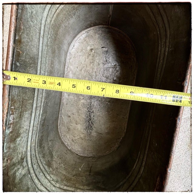 19th C. Copper Boiler Wash Tub American Primitive With Lid For Sale - Image 12 of 12