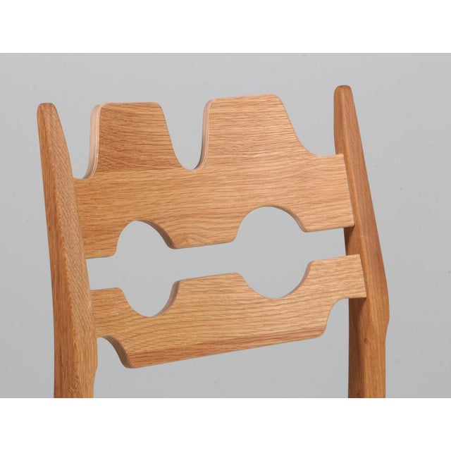 Model Razoblade Oak Dining Chair attributed to Henning Kjærnulf, Denmark, 2023 For Sale - Image 4 of 10