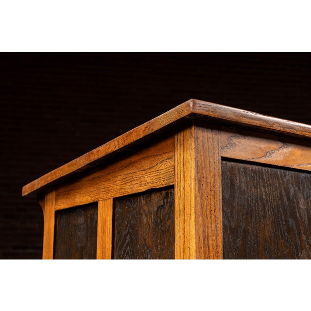 Antique Double Flat File Drafting Table For Sale - Image 15 of 15