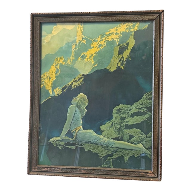 Vintage Maxfield Parrish Art Deco Nouveau Wild Geese Print Reproduction For Sale