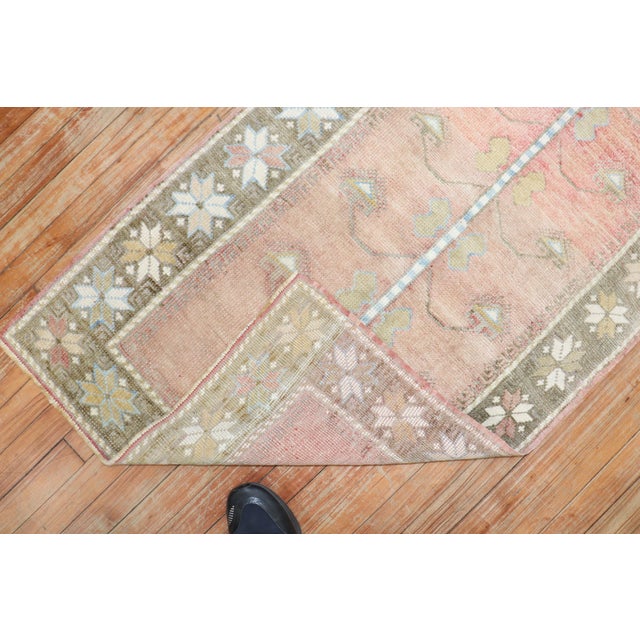 Asian Antique Vintage Turkish Anatolian Floral Feminine Runner - 2'7" x 9'8" For Sale - Image 3 of 8