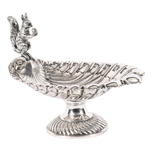 Antique Silver-Plated Squirrel Nut Dish from WMF, 19th Century For Sale