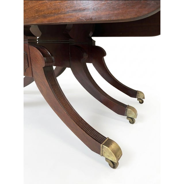 Duncan Phyfe Style Drop Leaf Dining Table For Sale - Image 9 of 10