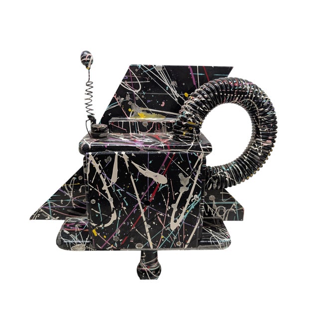 Signed 1990 Richard Birkett Abstract Clock For Sale In Los Angeles - Image 6 of 6