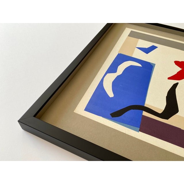 Henri Matisse Henri Matisse Vintage 1961 Mourlot Fine Art Lithograph Print Framed Mid Century Modernist Paris Exhibition Poster " Le Danseur " 1937 For Sale - Image 4 of 14