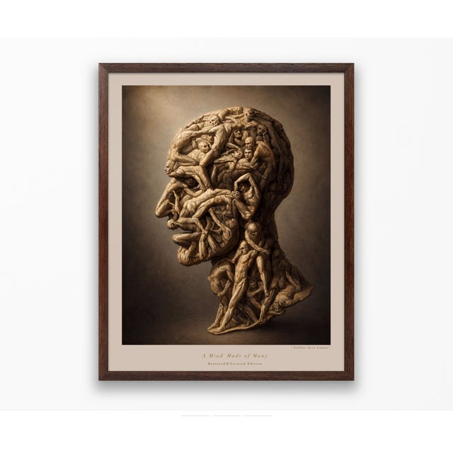Atelier Aria Lumae Filippo Balbi 1854 Testa Anatomica Human Figure Composite Gallery Board Print For Sale - Image 13 of 15