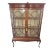 Late 19th Century Victorian Glass Mahogany Display Cabinet For Sale
