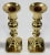 English Antique English Brass Beehive Candlestick Holder Pair For Sale - Image 3 of 4