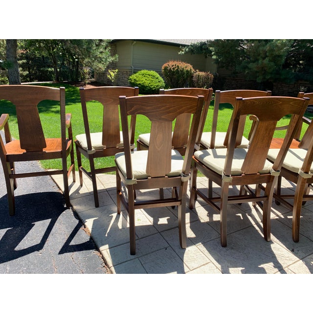 Mahogany Pottery Barn Loren Dining Chairs Set of 8 Chairish