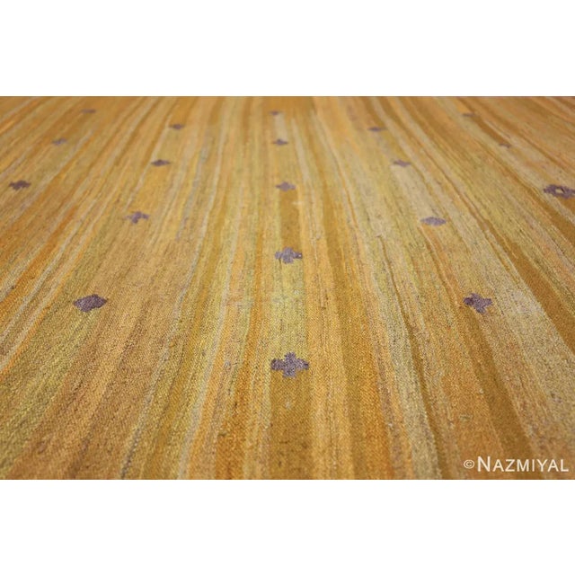 Mid-Century Modern Nazmiyal Collection Mid Century Modern Vintage Scandinavian Kilim Rug For Sale - Image 3 of 8