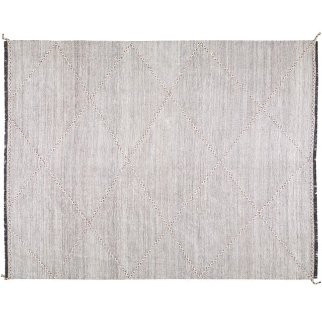 Textile 1990s Moroccan Hand Knotted Azilal Rug With Soft Texture,10'X13'2" For Sale - Image 7 of 7