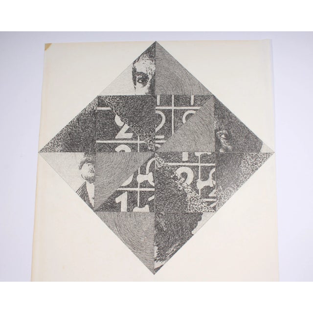 A self-portrait graphite drawing by American artist James Spencer Russell (1915-2000). Signed to the lower right corner,...