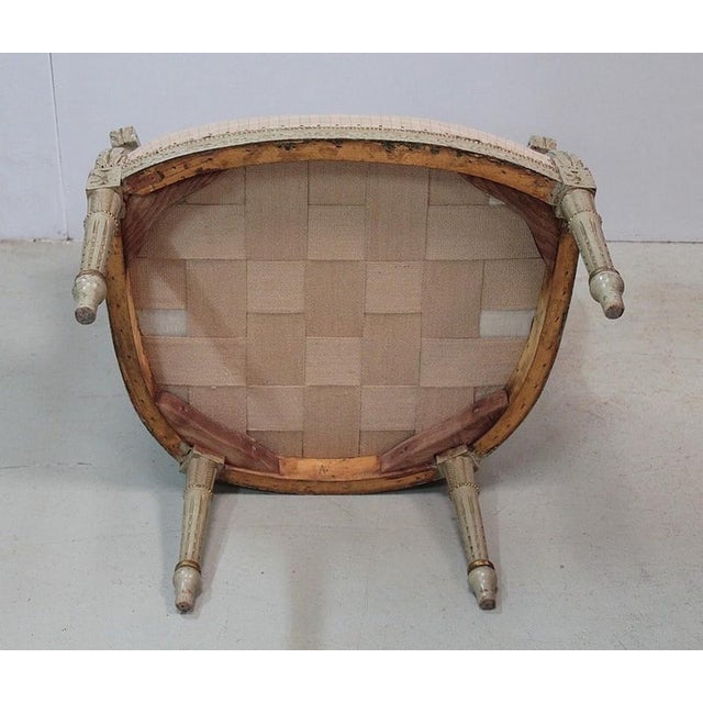 Louis XVI 19th Century Wing Chair For Sale - Image 12 of 14